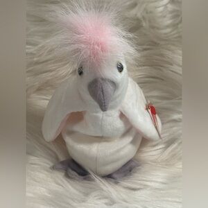 VTG TY BEANIE BABY KUKU THE COCKATOO RARE RETIRED BIRD WITH ERRORS 1997 1998 NEW